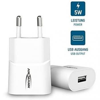 Cargador de Corriente Alterna Ansmann HC105 Universal Blanco para uso en Interiores