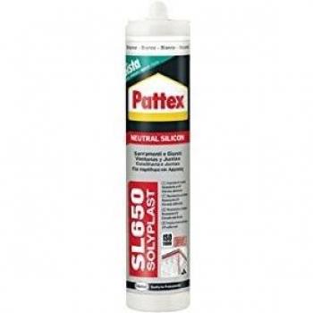 Pattex SL650, silicona neutra para ventanas y juntas, color transparente, 300 ml