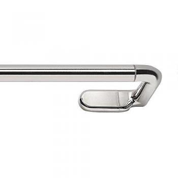Achim Home Furnishings Innovative Wrap Around Rod, Dylan, 66 to 120 inches, Brushed Nickel, 120