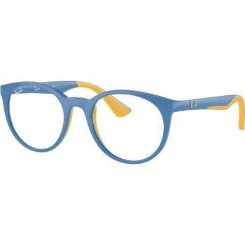 Ray-Ban RY1628 3951 Bambino Panthos Azzurro Kids' Eyeglasses Blue Size 46 (Frame Only) - Blue Light Block Available