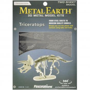 Metal Earth - Maqueta metálica Dinosaurios Esqueleto Triceratops