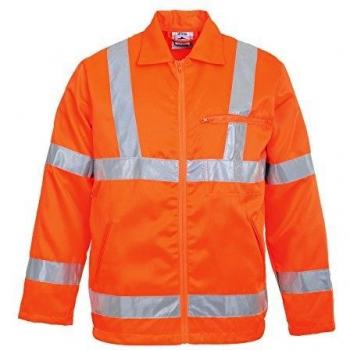 Chaqueta de alta visibilidad RIS Polycotton Clase 3 Portwest Naranja M