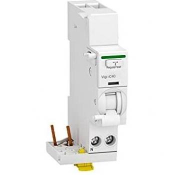 Schneider Acti9 Vigi IC40 1P+N 25A 30mA Dispositivo de Protección Residual Complementario