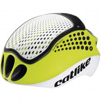 Catlike Cloud 352-2017 Casco de Ciclismo, Unisex Adulto, Blanco/Amarillo, S