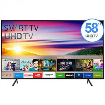 Samsung 58RU7105 Televisor LED 58 UHD 4K, HDR, DVB-T2C, Smart TV con WiFi Direct y BT, 3 HDMI y 2 USB Ports, Audio de 20W
