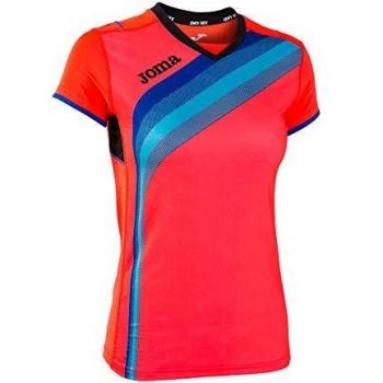 Joma Elite Camiseta, Mujer, Coral Fluor-041, 4XS-3XS