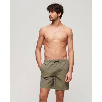 Bañador Bordado Premium de 43,2 cm para Hombre - Verde