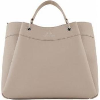 Armani Exchange Bolso Shopper Marrón para Mujer con Detalles en Beige