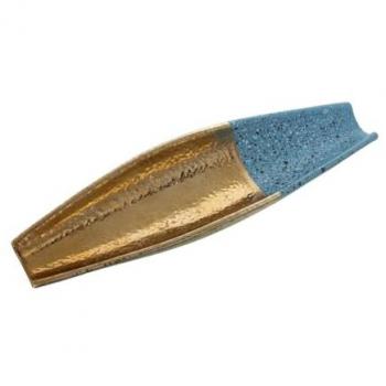 Centro de Mesa Alexandra House Living Azul Dorado 35 x 11 x 5 cm
