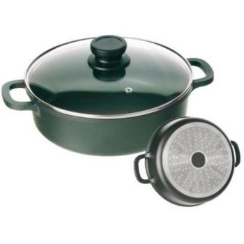 Vier 802-36 Cacerola Aluminio Fundido 36cm diámetro, 9cm Altura, Negro, 36 cm