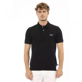 Baldinini Trend Black Cotton Polo Shirt - L