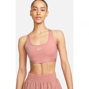 Top deportivo de mujer Nike Swoosh Light Support Rosa (L)