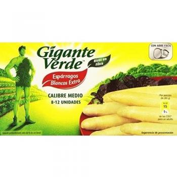 Gigante Verde - Espárragos Blancos extra de Calibre Medio - 8-12 unidades
