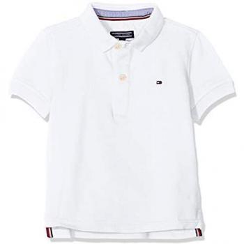 Tommy Hilfiger Boys Tommy Polo S/S, Polo Niños, Blanco