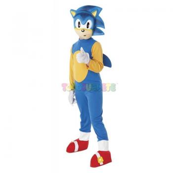Disfraz Infantil Sonic Classic Talla M 5-6 Años con Accesorios Completos