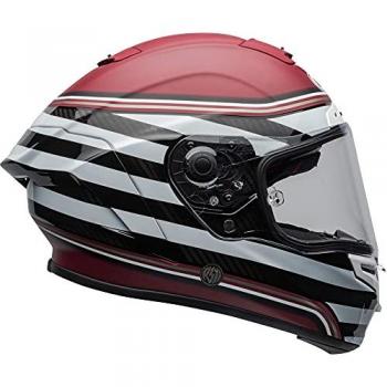 Bell Moto Casco Integral Race Star Flex Dlx - Casco integral, diseño aerodinámico, sistema de ventilación avanzado, forro interior desmontable y lavable, tecnología de seguridad Flex, homologación ECE