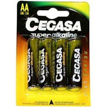 CEGASA pila alcalina AA LR6 blíster 4 uds