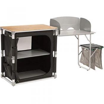 Outwell Padres Cocina para Camping Negro, Gris, Madera Aluminio