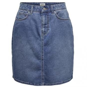 ONLY Onlwonder HW DNM Skirt Pim NOOS Short Denim Skirt for Women, Blue, Size S