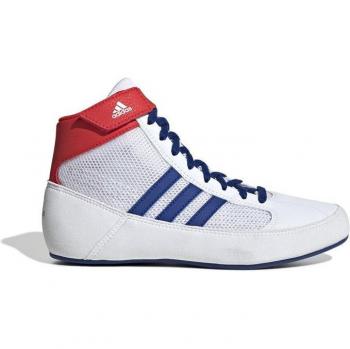 Adidas HVC Wrestling Shoes Ftwr White / Active Blue / Active Red UK 3 Male