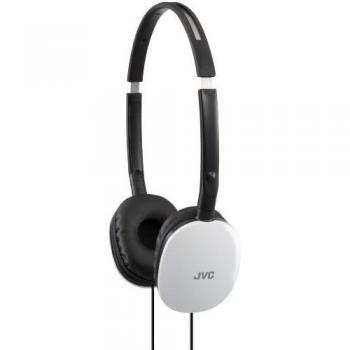 JVC Auriculares de Diadema HA-S170Cascos de Diadema con 1,2 Metros de Cable. Plegables, Planos y Ajustables. Potente Sonido y Aislamiento. Auriculares Over Ear Conexión Jack 3.5mm. Color Blanco