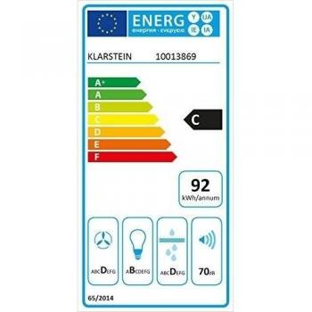 Klarstein RGL90WH campana extractora de pared