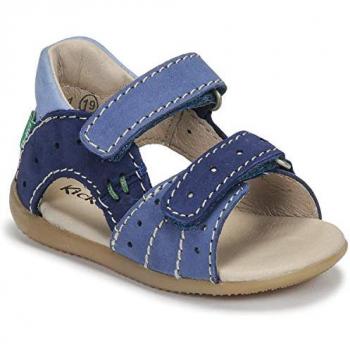Kickers Boping-2 Baby Boy Sandals, Velcro Closure, Blue