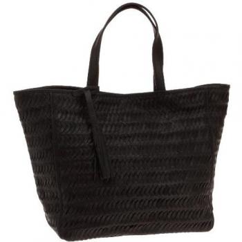 Loxwood Ramita GM Tressé 3182TRK2 - Bolso de mano de cuero para mujer, color negro, talla Einheitsgröße