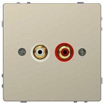 Schneider Electric MTN4350-6033 Toma para Conector de Audio 2 Rca de La Gama D-Life, Sahara