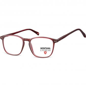 Montana Eyewear MA55 MA55E Men's Eyeglasses Red Size 53 - Blue Light Block Available (Frame Only)