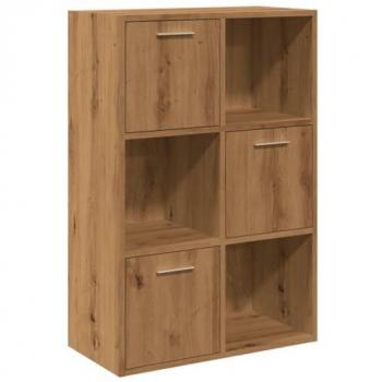 Estantería de madera de ingeniería roble artisan 60,5x30x90 cm