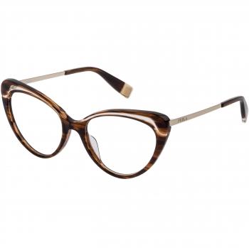 Police VPLE37 Men's Eyeglass Frame - Shiny Blue, 52 mm