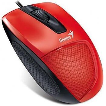 Genius DX-150X - Ratón (Óptico, USB, 1000 dpi, Negro, Rojo)