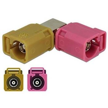 Adaptador FAKRA H hembra 90° a FAKRA K hembra (cable de antena)