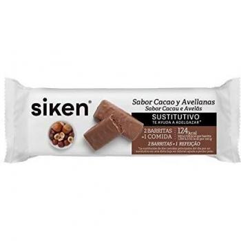 SIKEN - Barrita sustitutiva, sabor cacao avellana, 40g