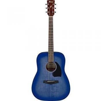 Ibanez PF18 Acoustic Guitar - Washed Denim Burst Finish, Laurel Fretboard