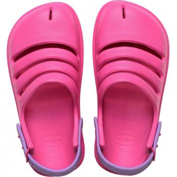 Havaianas Kids Clog Zuecos Infantiles Pink Flux/Prisma Purple Talla 33-34