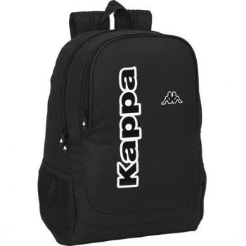 Mochila Kappa Black con Compartimento para Portátil y Carro - Safta