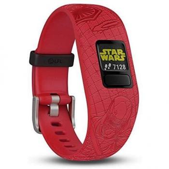 Garmin Vivofit Junior 2 - Lado Oscuro 010-01909-1B - Pulsera de Actividad para Niños, Ajustable, Color Rojo, Talla Única