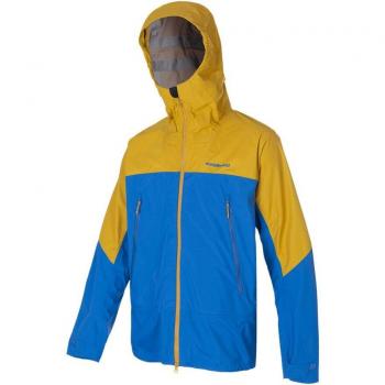 Chaqueta de hombre Trangoworld Lunkho con capucha, color amarillo y azul, talla L