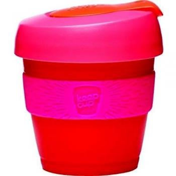 KeepCup 4 oz polipropileno XS #5 Jarra de viaje,, rojo y rosa