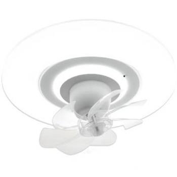 Ventilador de Techo RAKI MOVE Blanco, 6 Aspas, Motor DC, Luz LED 38W (3000-6000K), Mando a Distancia, Dimensiones: Al 21cm x P.48