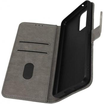 Funda Samsung Galaxy A33 5G con Tarjetero y Soporte de Vídeo en color Gris.