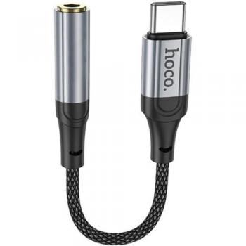 Hoco LS36 USB-C to 3.5mm Audio Adapter - Black, 0.12m