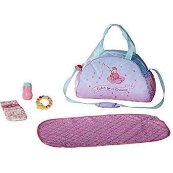 Baby Annabell Bolso Cambiador para Muñecas 43 cm, Promueve la Empatía y las Habilidades Sociales, Para Niños a Partir de 3 Años, Con Cambiador, Talco, Mordedor y Pañal