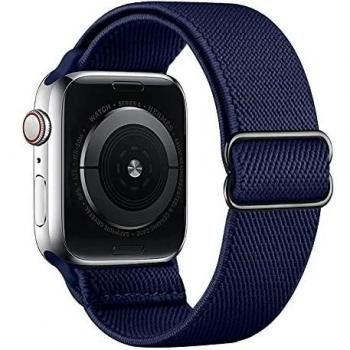 Vecann Correa De Nailon para Apple Watch Correa 38 mm 40 mm 42 mm 44 mm, Correa Ajustable Elástica Trenzada Transpirable Pulsera De Repuesto Compatible Con Apple iWatch Series 6 5 4 3 2 1 SE