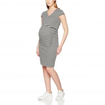 MAMALICIOUS MLBLACKIE CAP SLEEVE JERSEY DRESS - STR, Vestido Mujer, Negro
