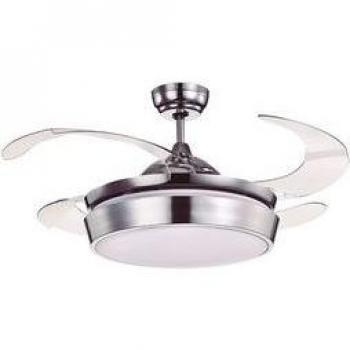 Ventilador de techo Simun Bel Air 72W aspas retráctiles mando a distancia Ø107 cm