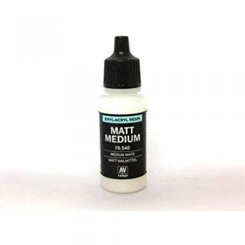 VALLEJO Matt Medium Resina de Vinilo-Acrílico , Incolor, 17 ml