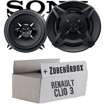 Renault Clio 3 Front Heck - Sony XS-FB1330 - 13cm 3-Wege Koax Lautsprecher - Einbauset